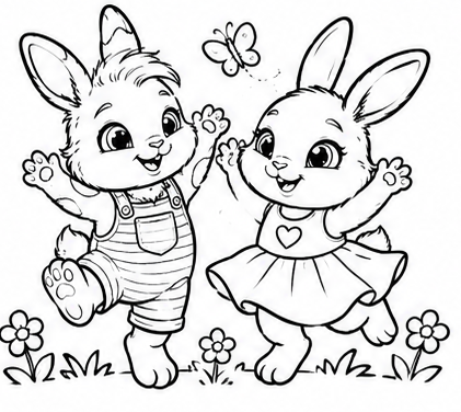 Jip & Juultje kleurplaten/ Jip & Juultje coloring pages